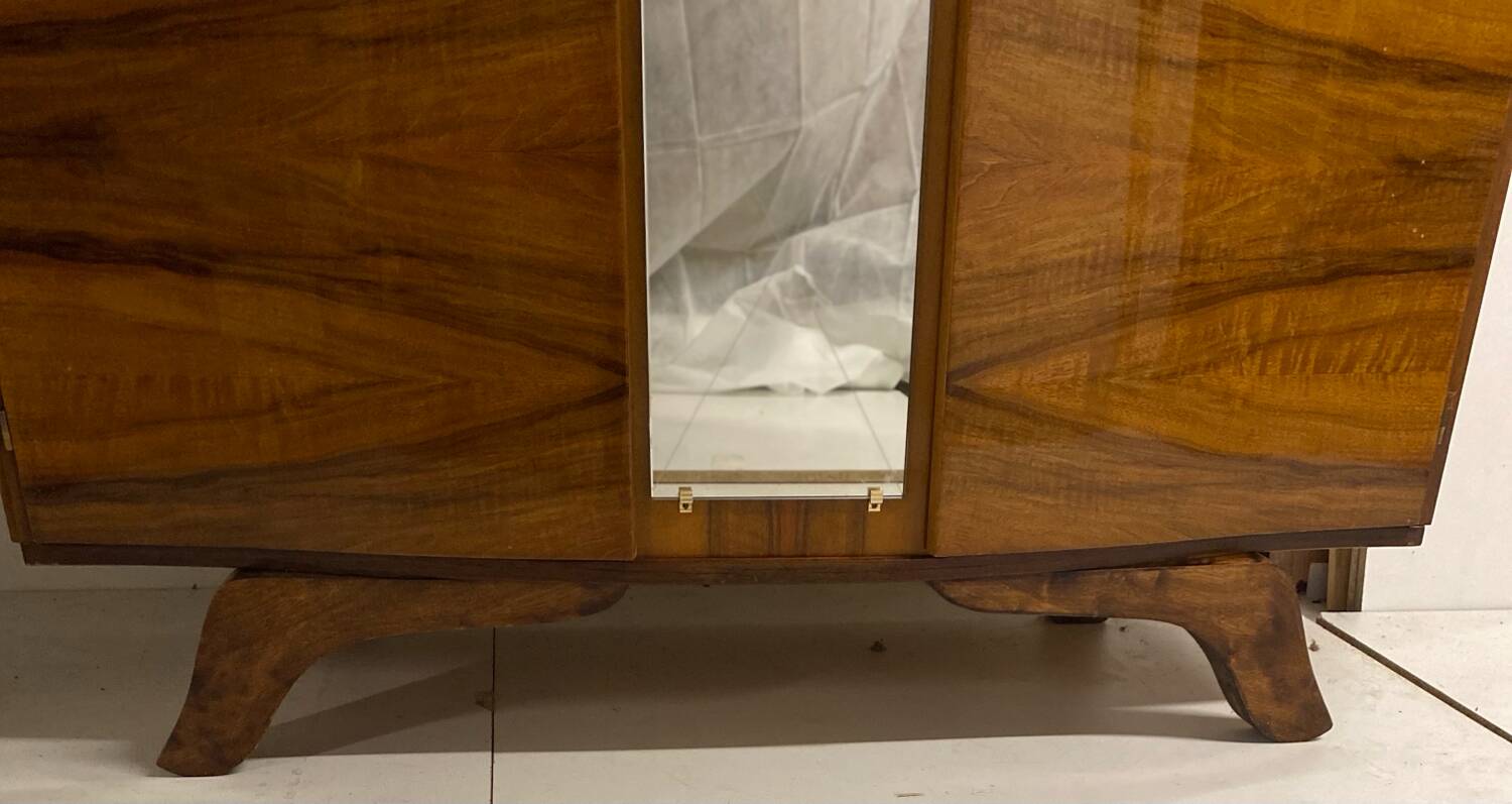 Vintage compass feet cabinet from 1962