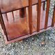 Art Deco style revolving bookcase in walnut and oak