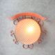 Mid-Century Intricate Italian Pink Wall Lamp, 1960s