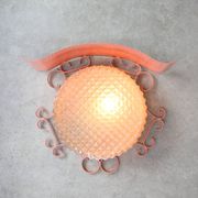 Mid-Century Intricate Italian Pink Wall Lamp, 1960s