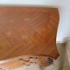 Louis XV commode - 2 drawers - floral marquetry - bronze ornament - 1950