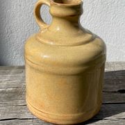 Antique glazed terracotta jug vase
