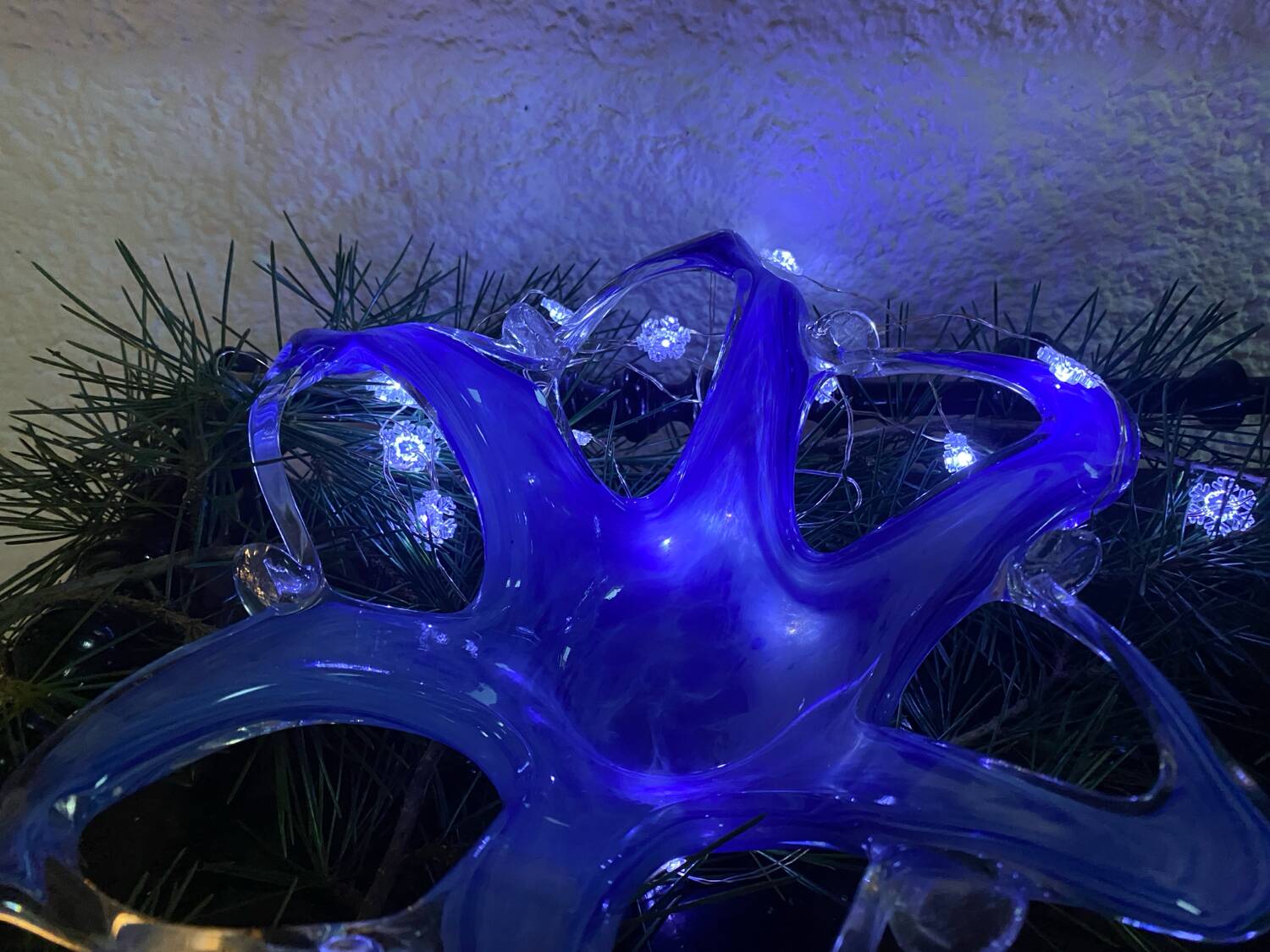 Morano glass "Starfish" trinket dish