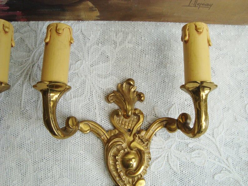 Old bronze rock style appliques