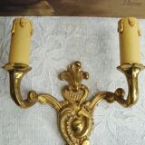 Appliques bronze anciennes style rocaille