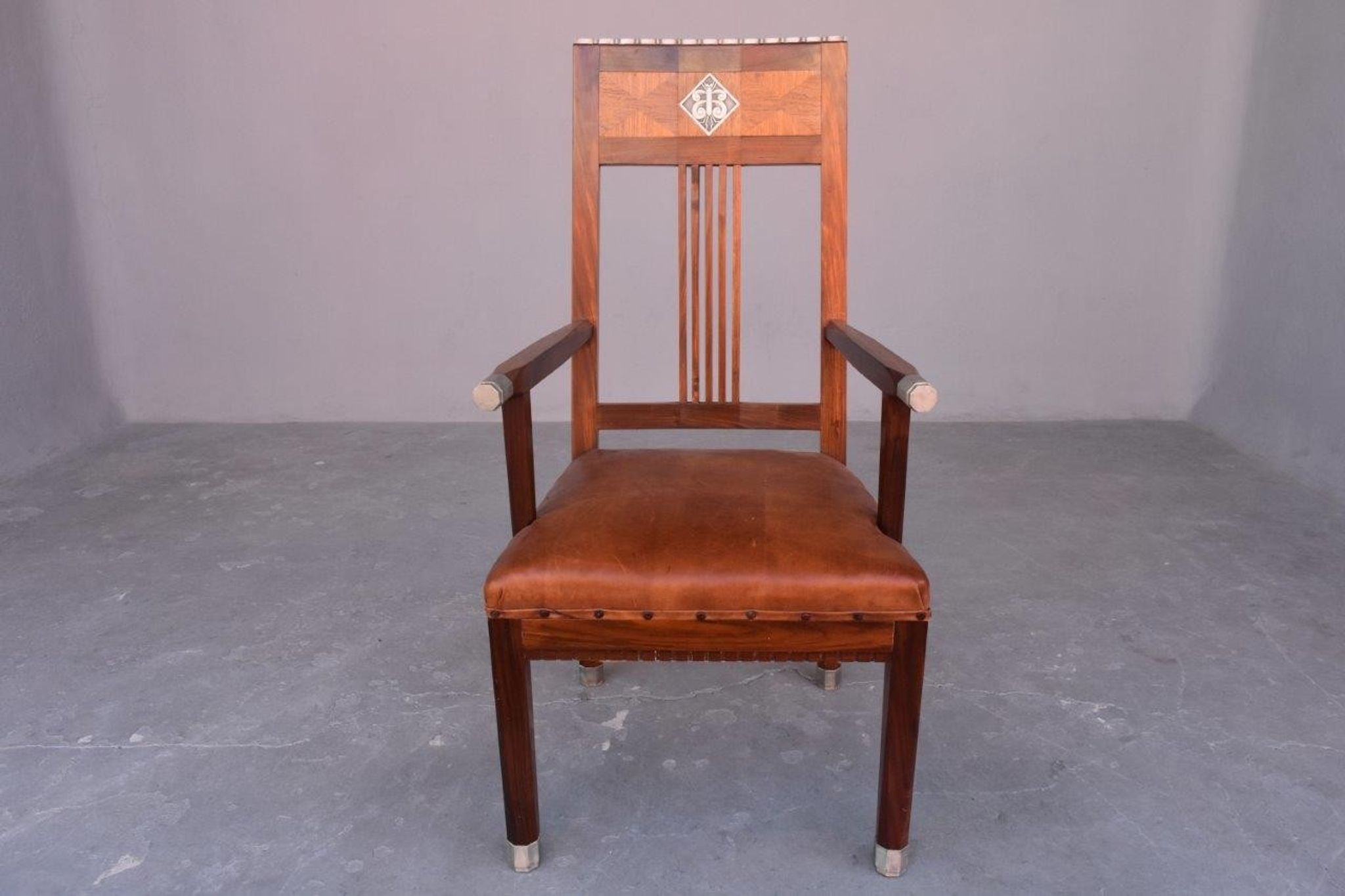 Pair of art deco 1930 rosewood Chair