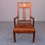 Pair of art deco 1930 rosewood Chair