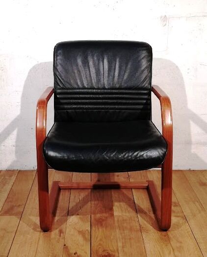 Fauteuil vintage en cuir