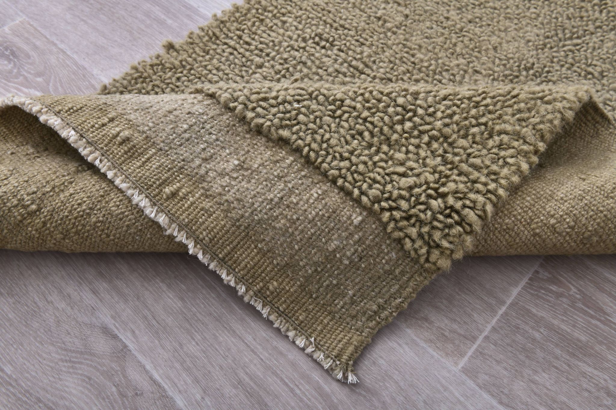 Tapis de couloir turc vert olive 2x12 65x352 cm SK 242413