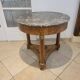 Round table / pedestal table in marble top, Empire period