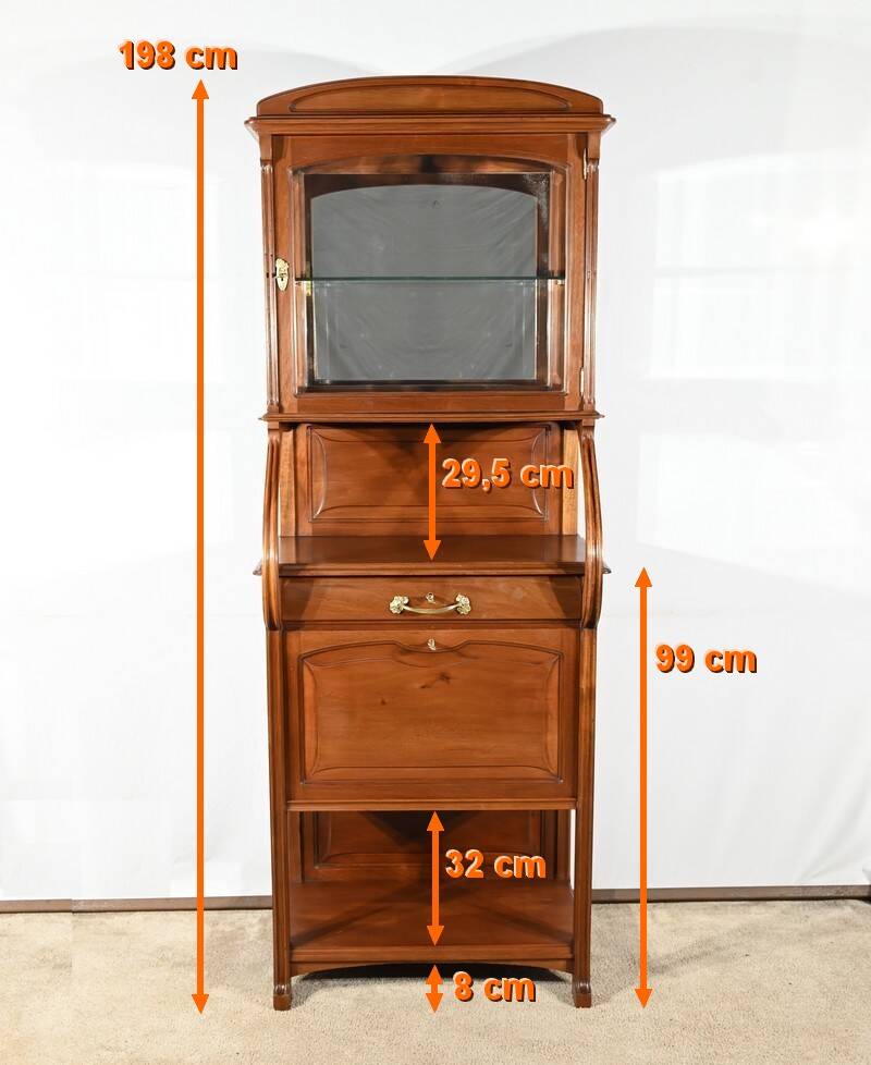 Mahogany Bar Furniture, attributed to Maison E.Diot, Art Nouveau – 1900