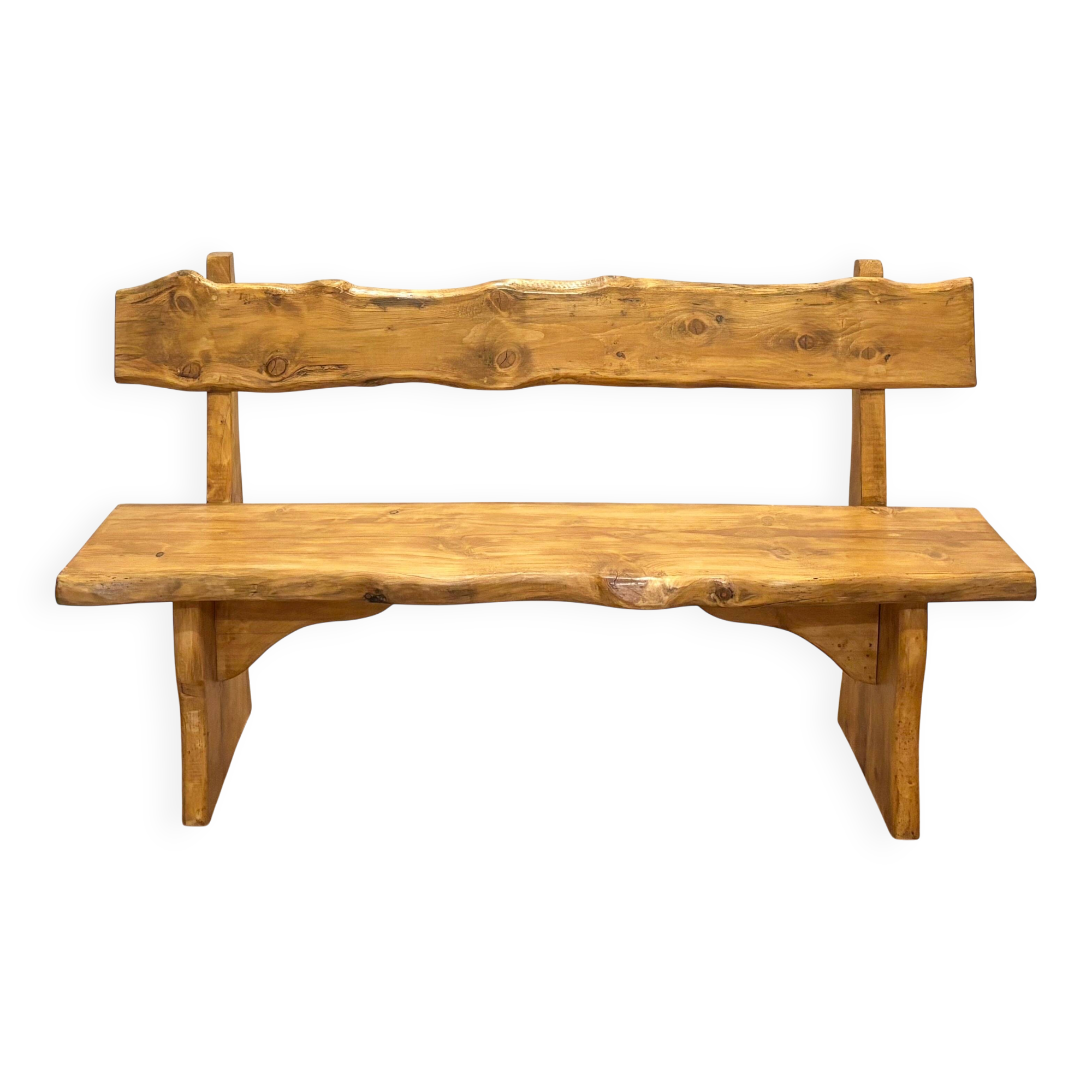 Brutalist benches in solid wood