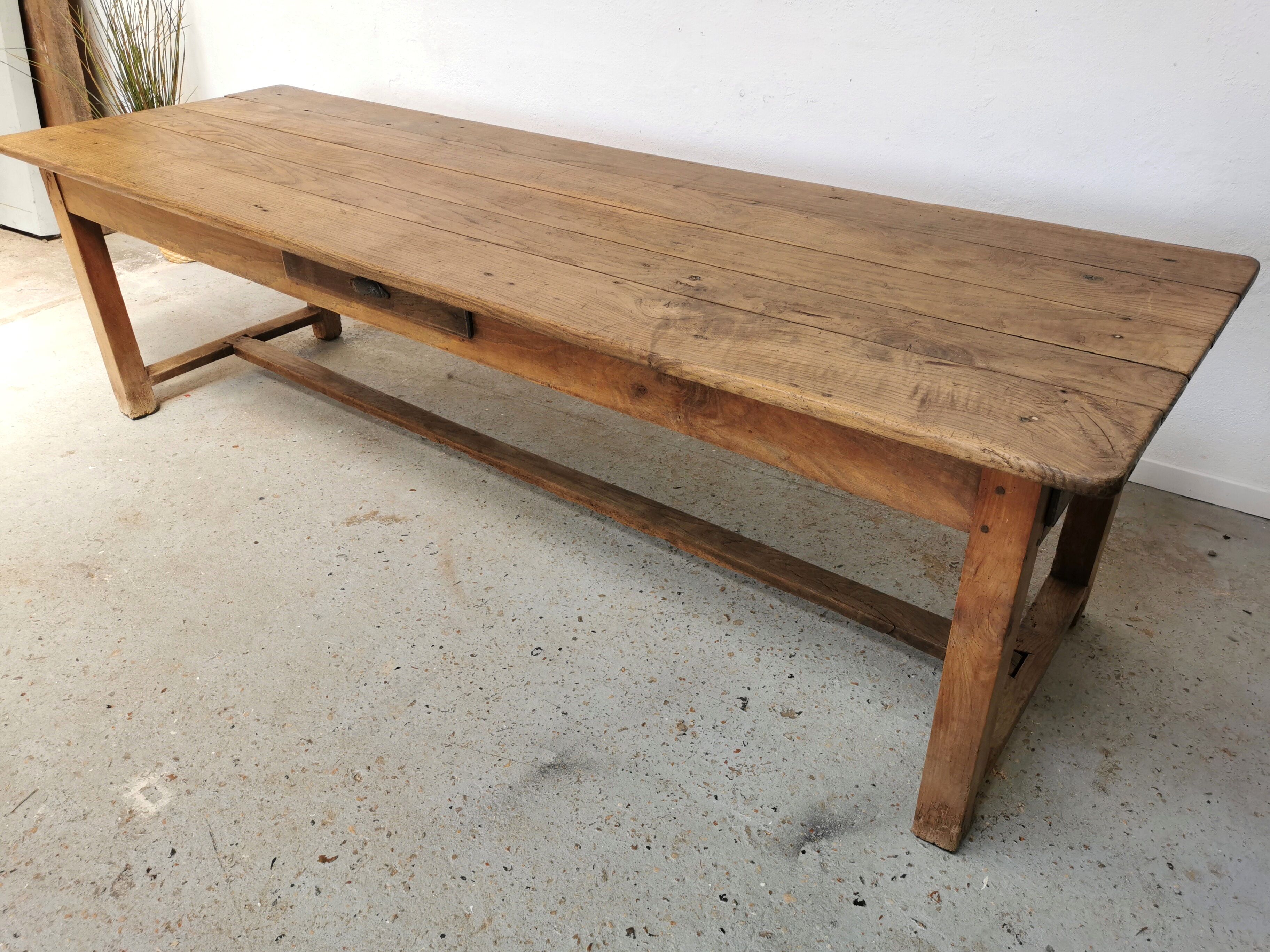 Table de ferme en chêne 260cm