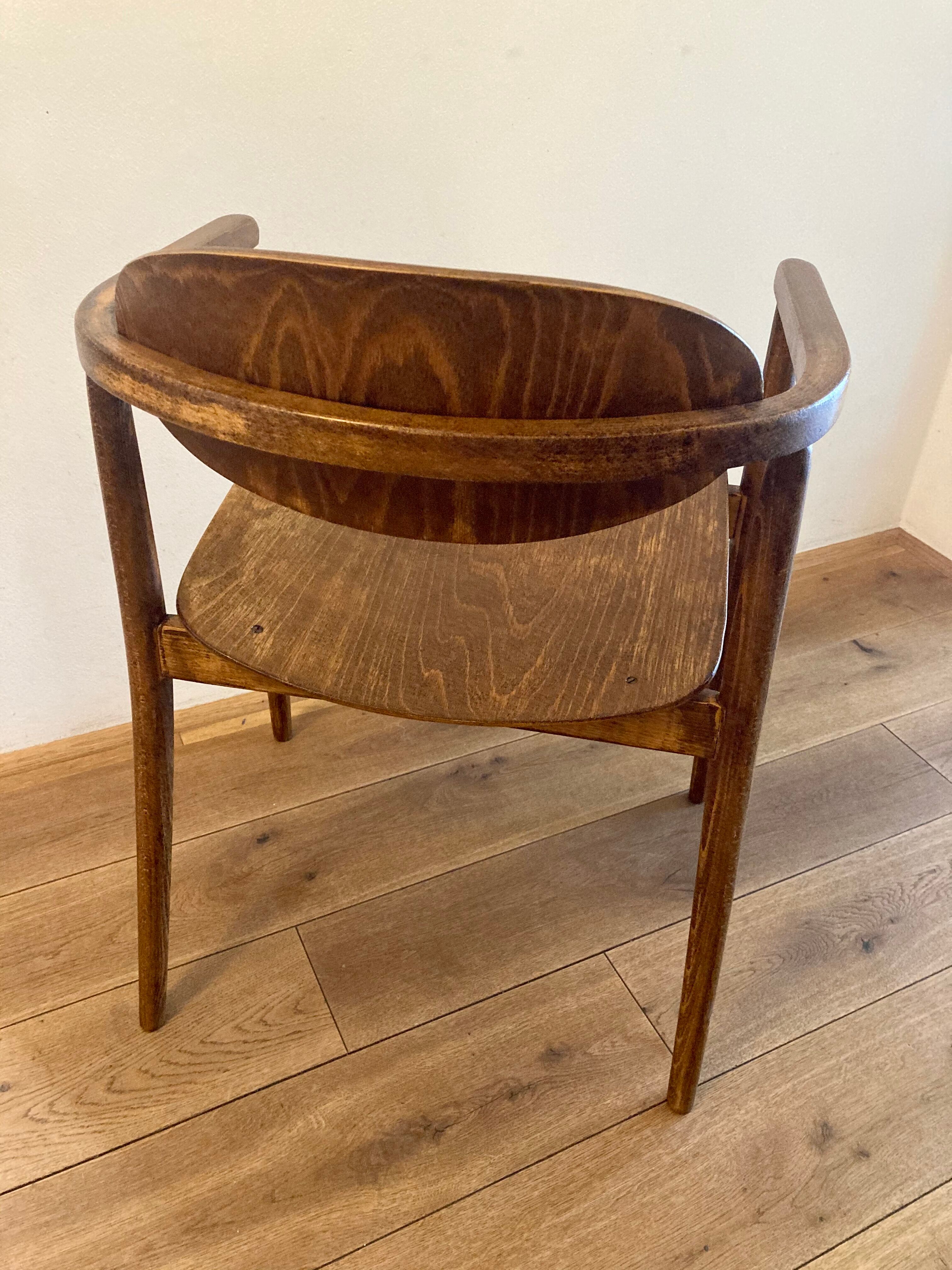 Vintage wooden armchair