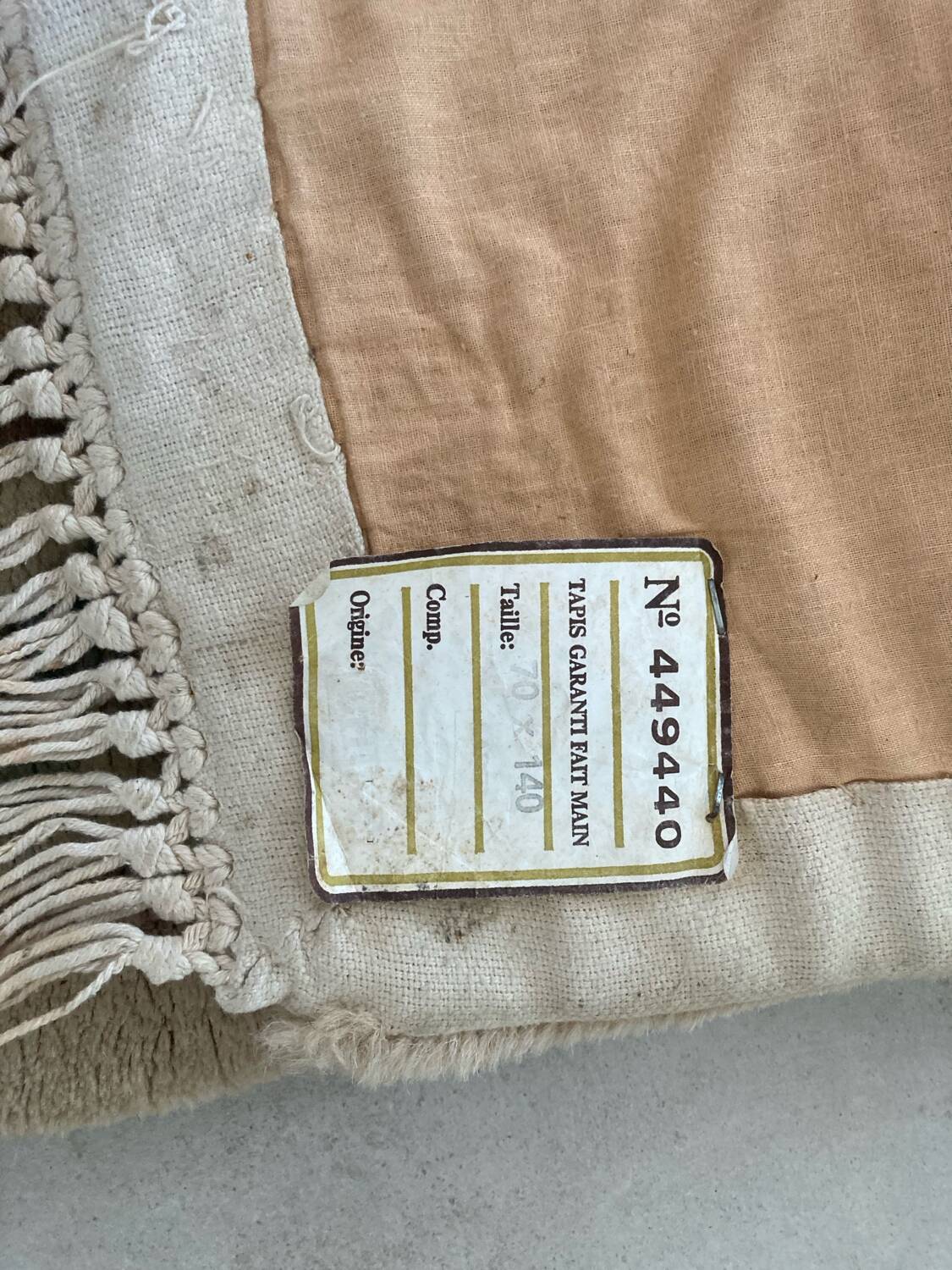 Antique Chinese handmade wool rug