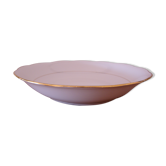 Plat creux rond en porcelaine fine blanche Création A. Deshoulières