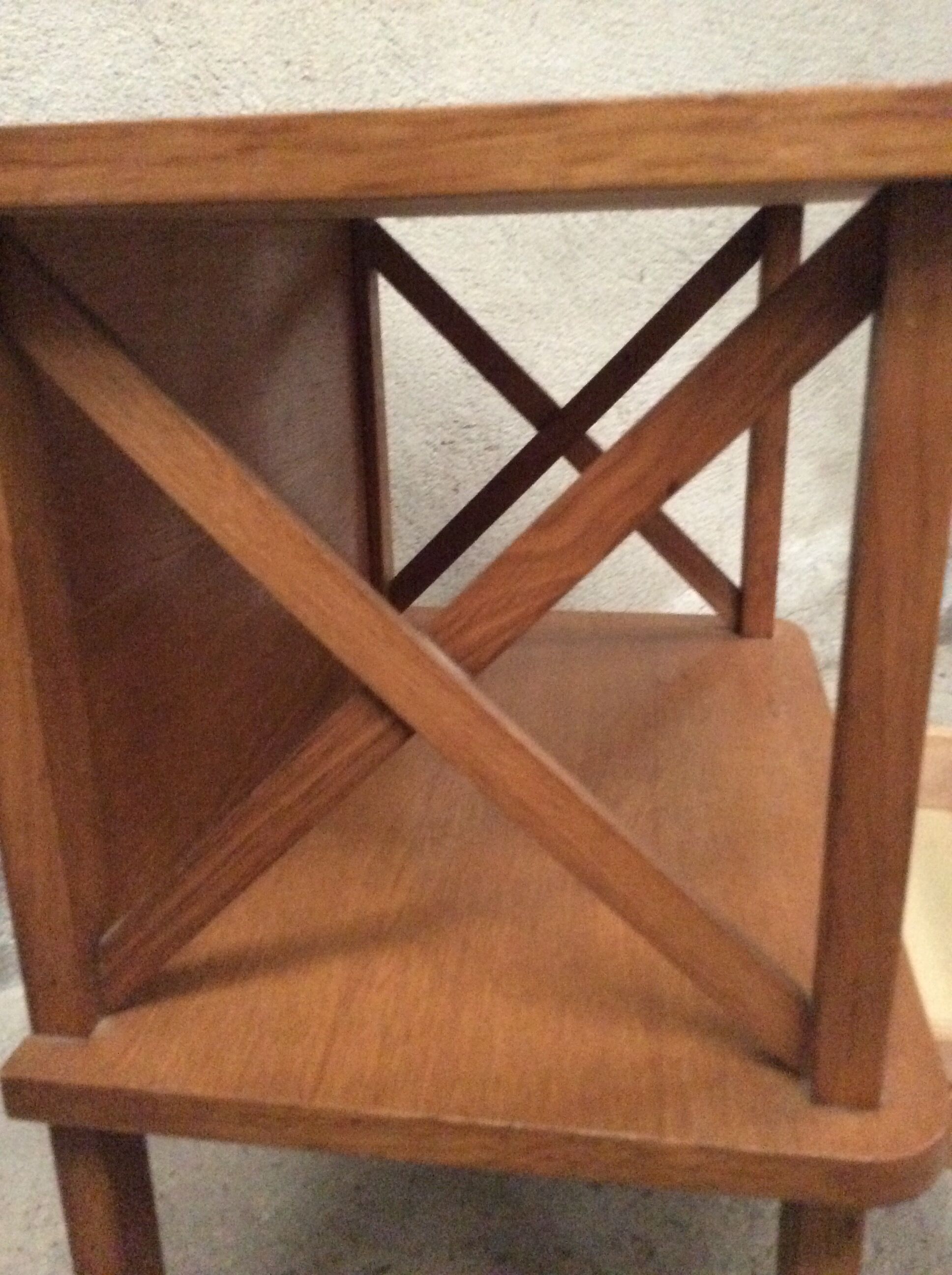 1950s wooden bedside table
