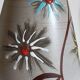 German ceramic vase West-Germany with three flowers n°1218