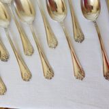 10 silver-plated metal soup spoons with hallmarks 2106225