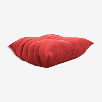 Togo footstool in goya red by Michel Ducaroy