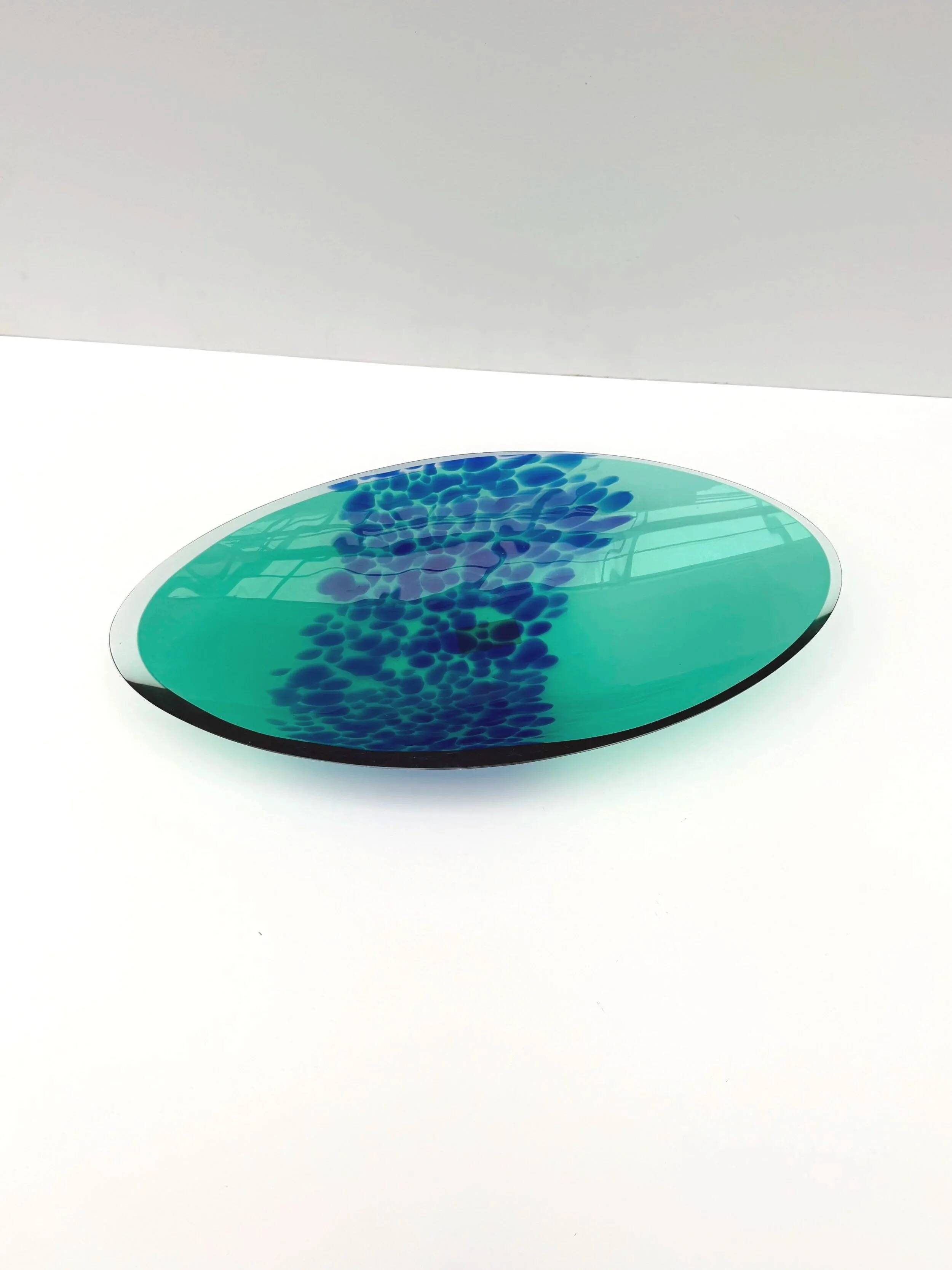 Polverini glass catchall, Italy 1990