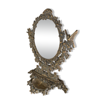 Psyche mirror in brass