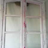 Old glass door