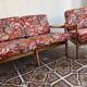 Mid-century floral sitting area