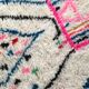 Moroccan Berber carpet Azilal ecru with colorful patterns 250x146cm