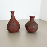 Set of 2 Studio Pottery Sculptural Objects Gerhard Liebenthron, Germany, 1970s