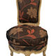 Chaise de style Louis XV en bois laqué XXème