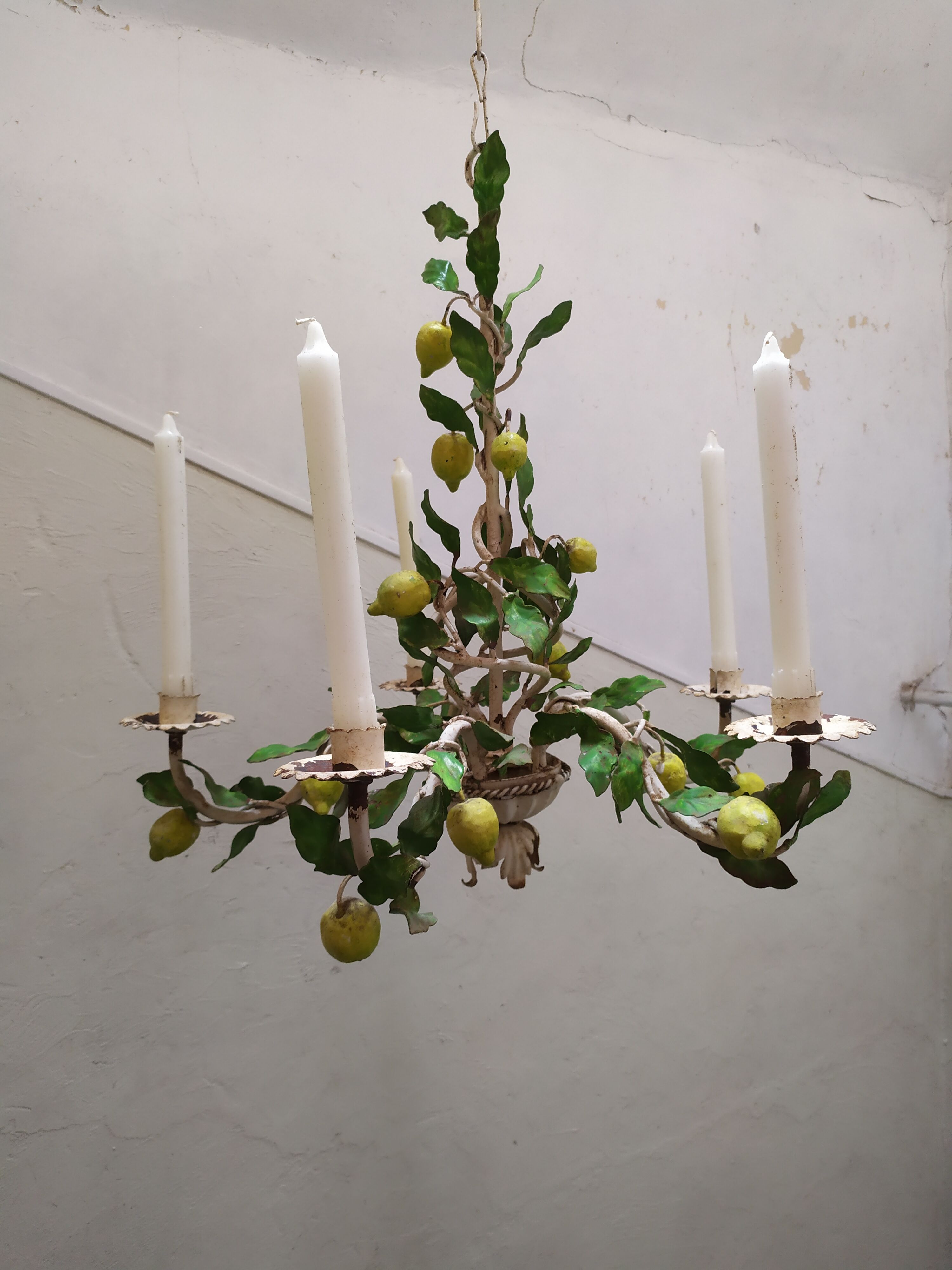 Lustre florentin en fer forgé