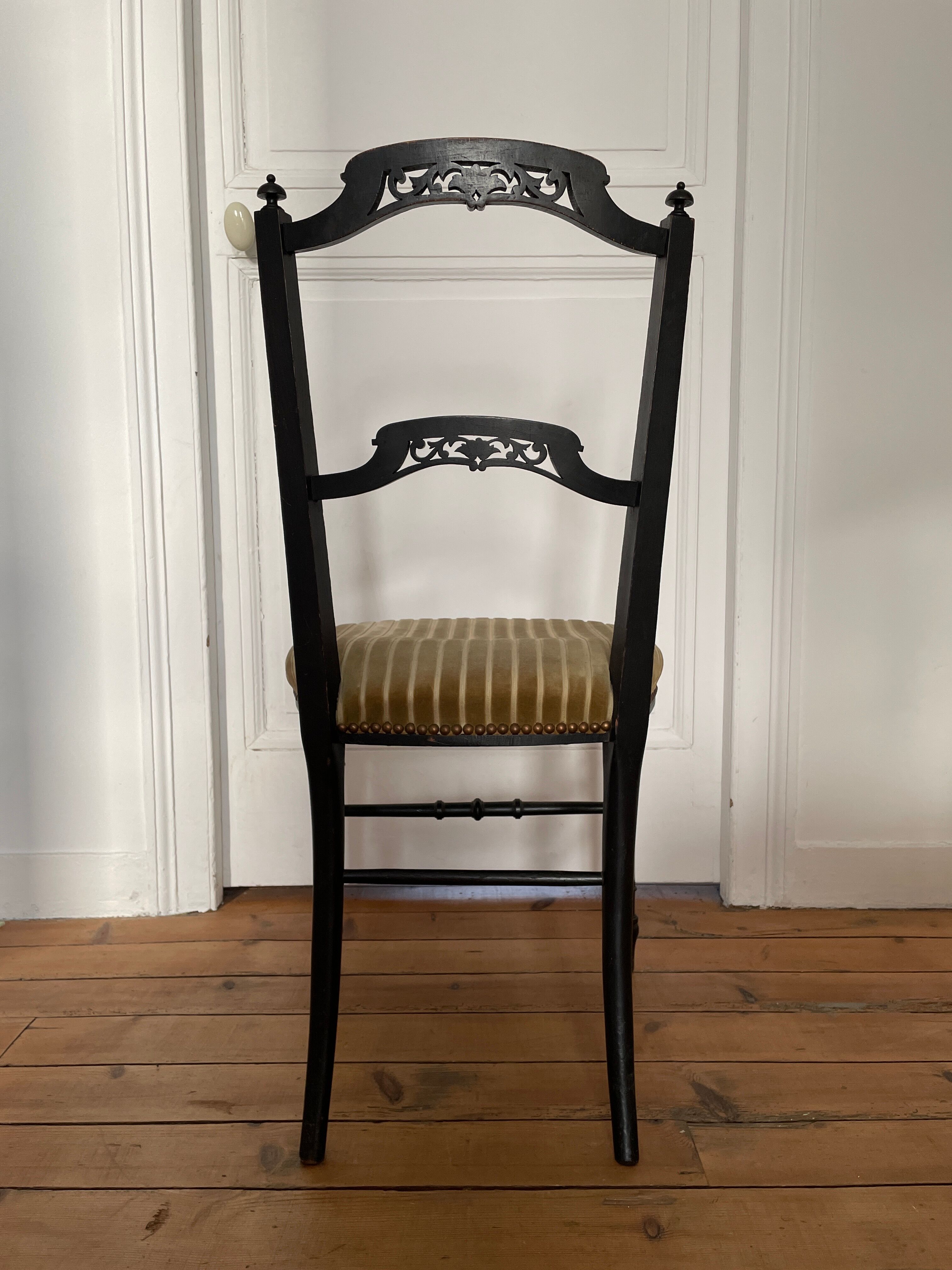 Series of 3 antique chairs Napoleon III