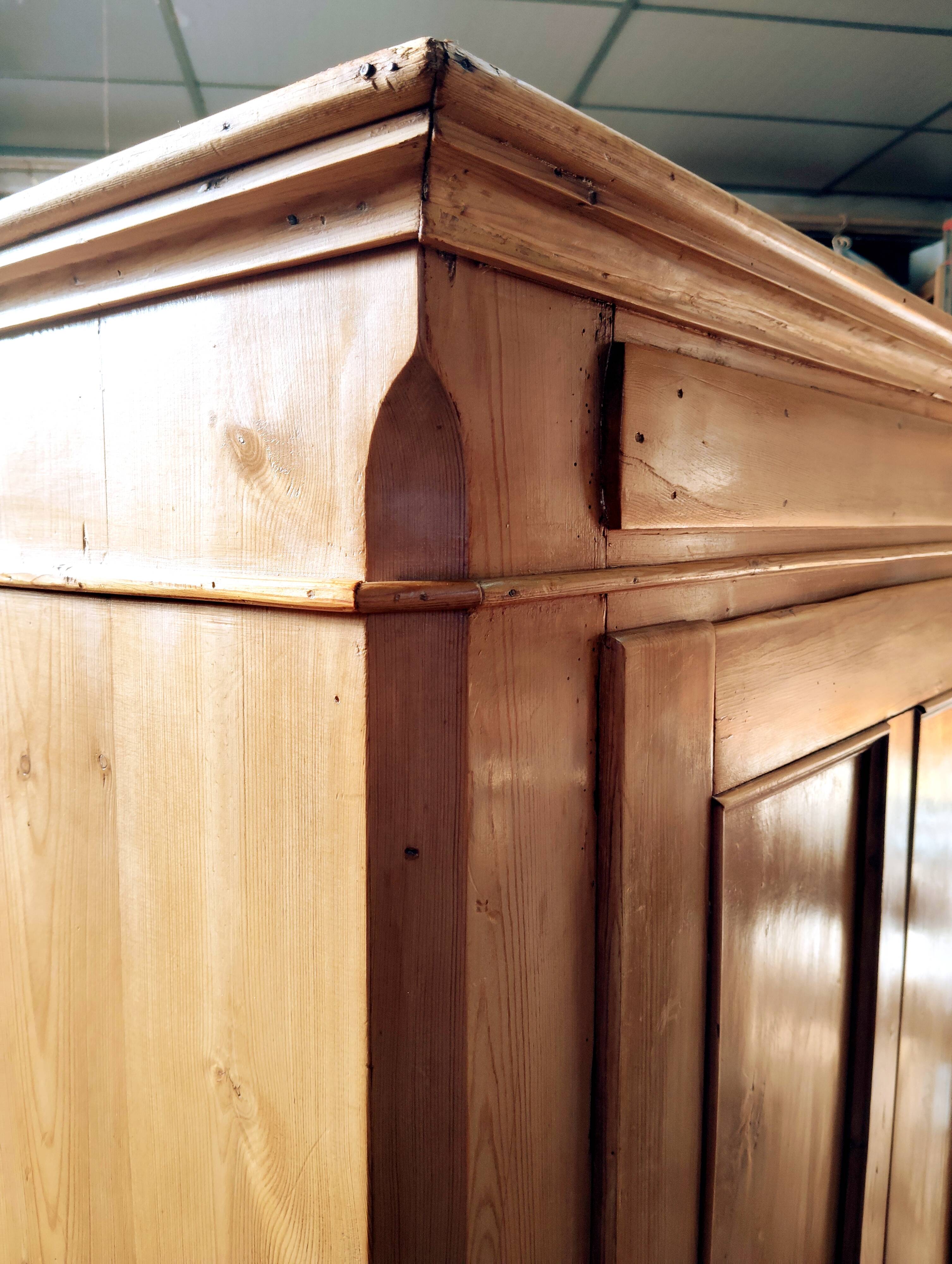 English bonnet chest in old pine