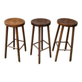 Trio of Vintage 70s Stools