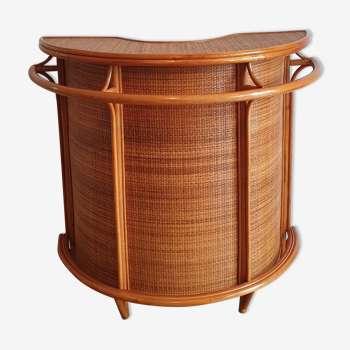 Bamboo rattan bar