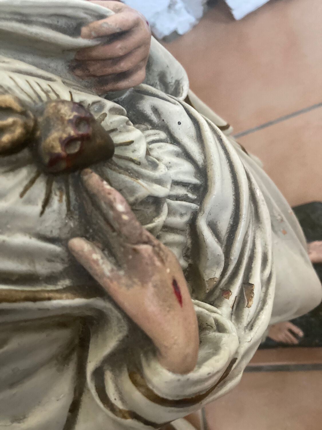 Ancient religious statue - great sacred heart