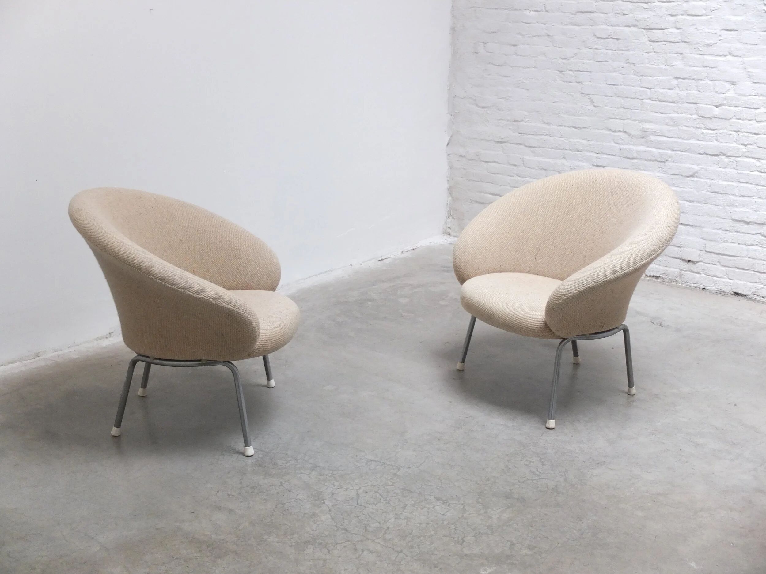Rare pair of 'F570' lounge chairs by Pierre Paulin for Artifort, 1963