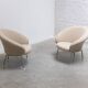 Rare pair of 'F570' armchairs by Pierre Paulin for Artifort, 1963