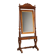 Antique Louis-Philippe mirror in carved walnut, Italy, 19th century.