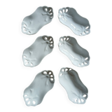 6 white porcelain bowls