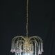 Set of 2 Meryl Streep, Pink Murano Flowers and Crystal Drops Chandelier, 19