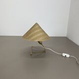 Brass table lamp "aal" by rupert nikoll, austria, 1950s