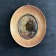 Antique oval miniature painting landscape signed Natali early 20th century