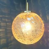 Globe pendant light by Glashutte Limburg, 1960s