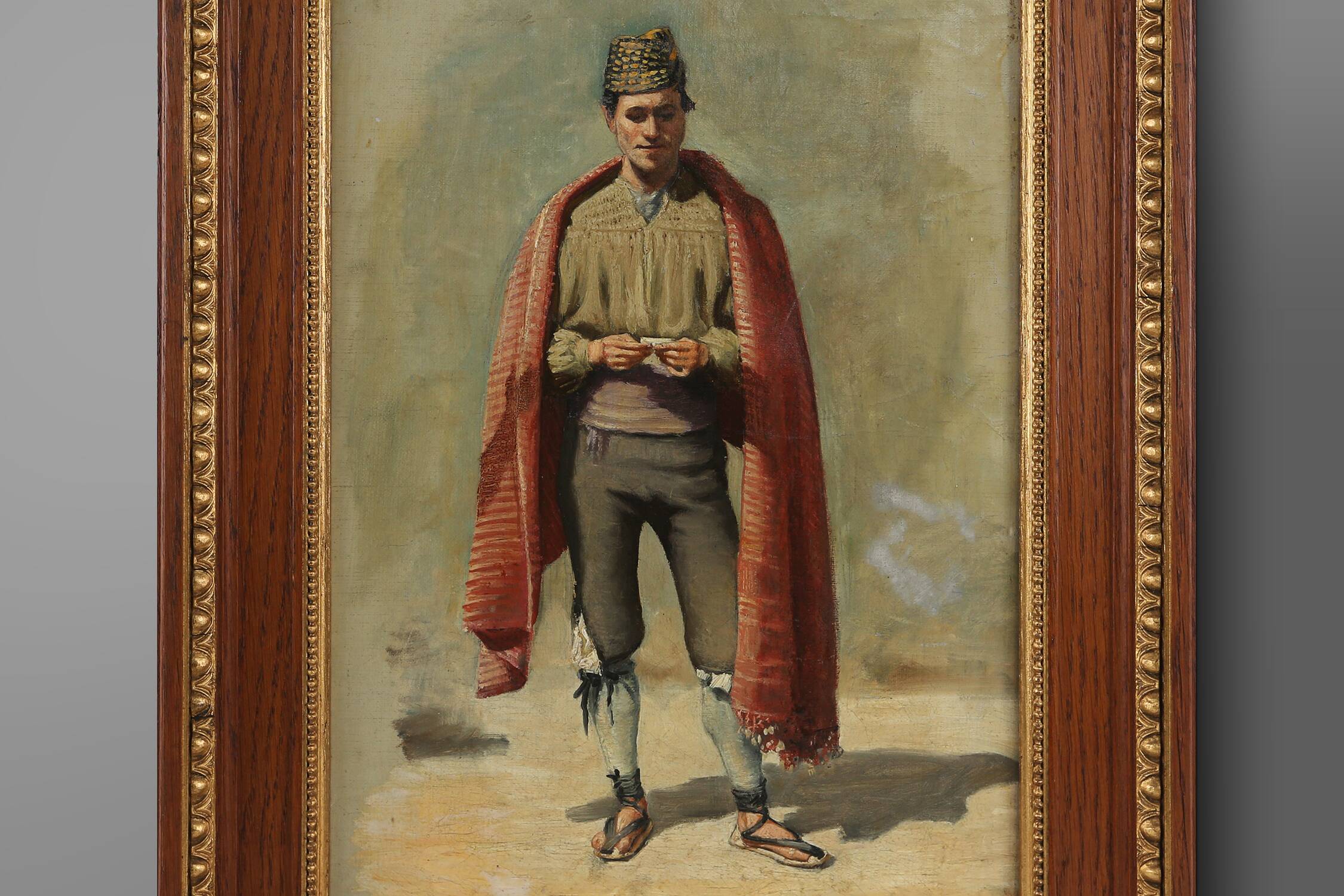 Peinture d'un homme vers 1850