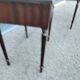 Pair of bedside tables side tables old leather top style louis xvi
