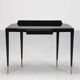Mid-Century Brass, Wood and Glass Console in the style of Gio Ponti, 1950s