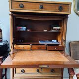Wooden and marble secretary