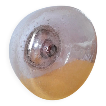 Space age wall or ceiling light in bubble glass from the 1970s.